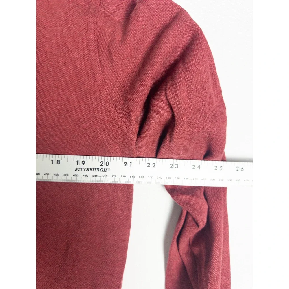 Peter Millar Quarter Zip Pullover Mens M Burgundy Modal Blend Country Club Golf